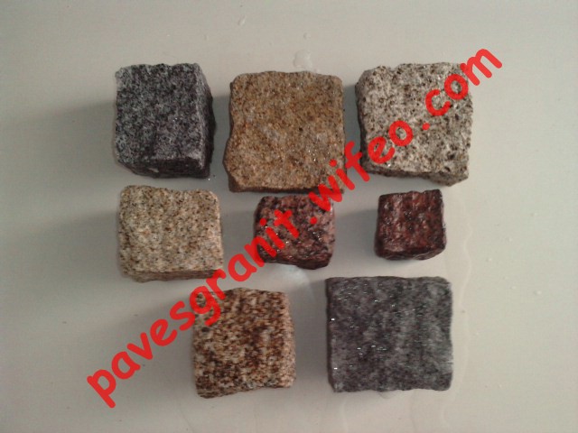 Pavés granit 10x10cm