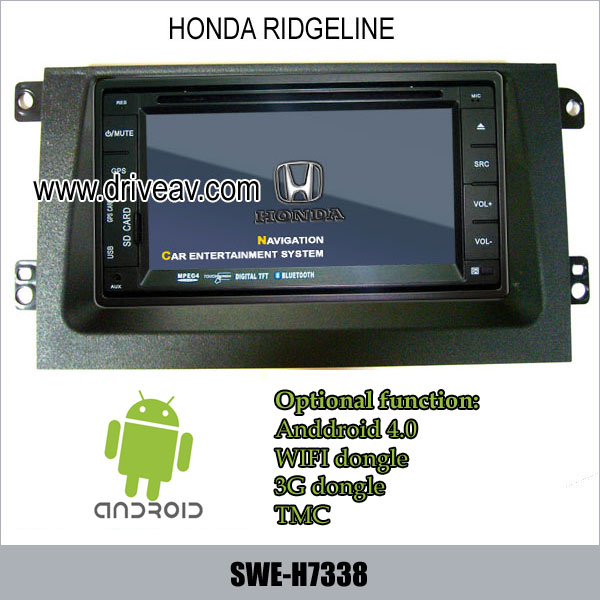 Honda Ridgeline stereo radio auto dvd player gps Android wifi 3G internet SWE-H7338