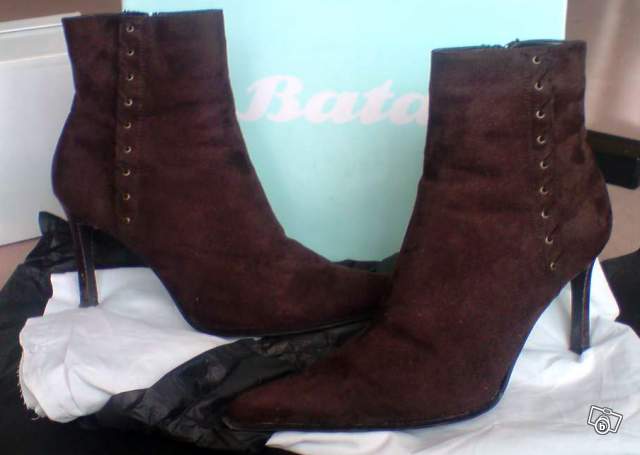 Bottines Bata taille 39 chocolat