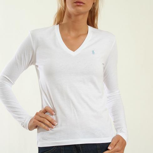 Ralph Lauren T-shirt col V tres flatteur