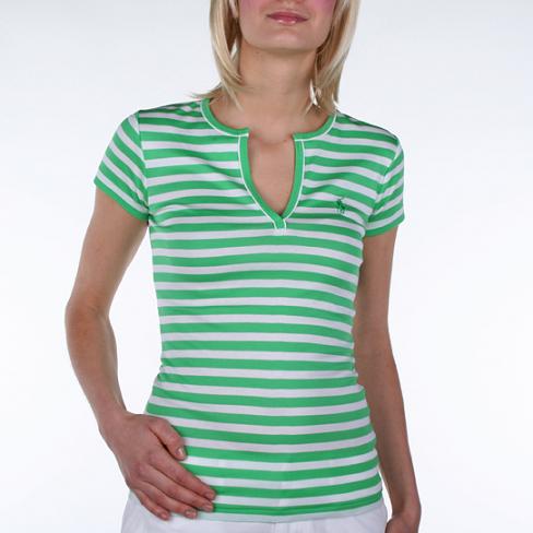 Ralph Lauren T-shirt contrastants coteles et logo