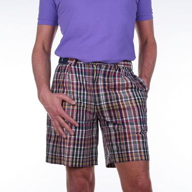 Ralph Lauren vetement homme short carreaux bleus et rouges