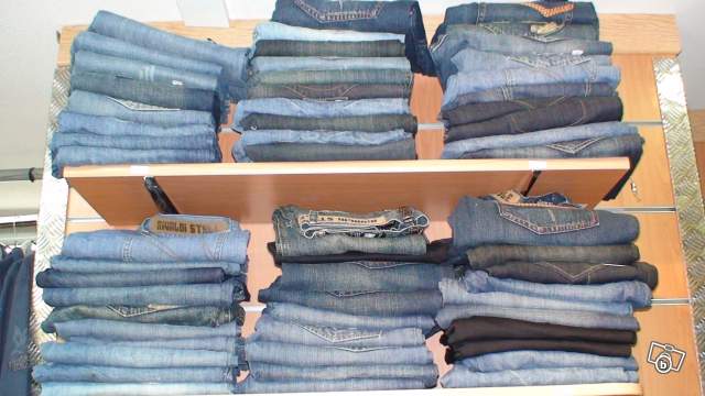 vends lot de 90 jeans /toile homme neuf rivaldi / kamora / rg